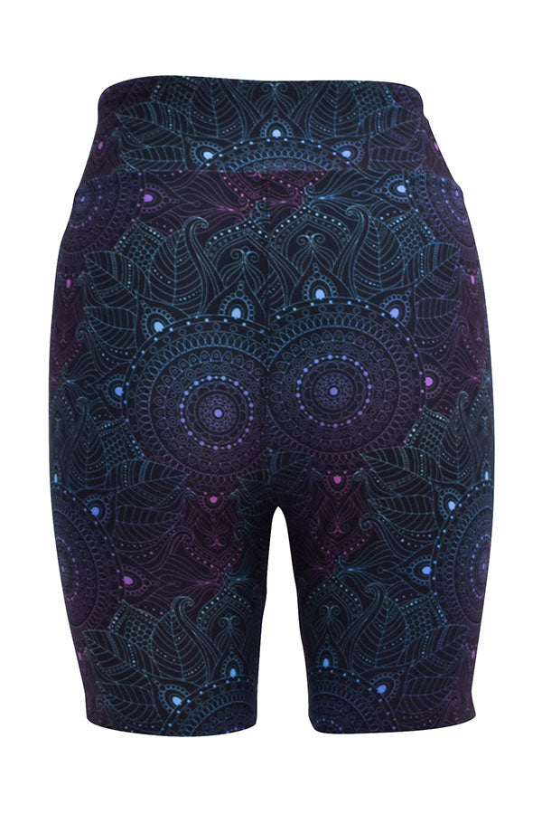 Midnight Mandala Shorts-Shorts
