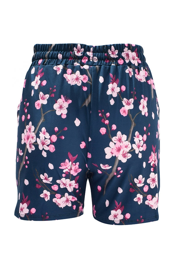 Cherry Blossom Jogger Shorts-Jogger Shorts
