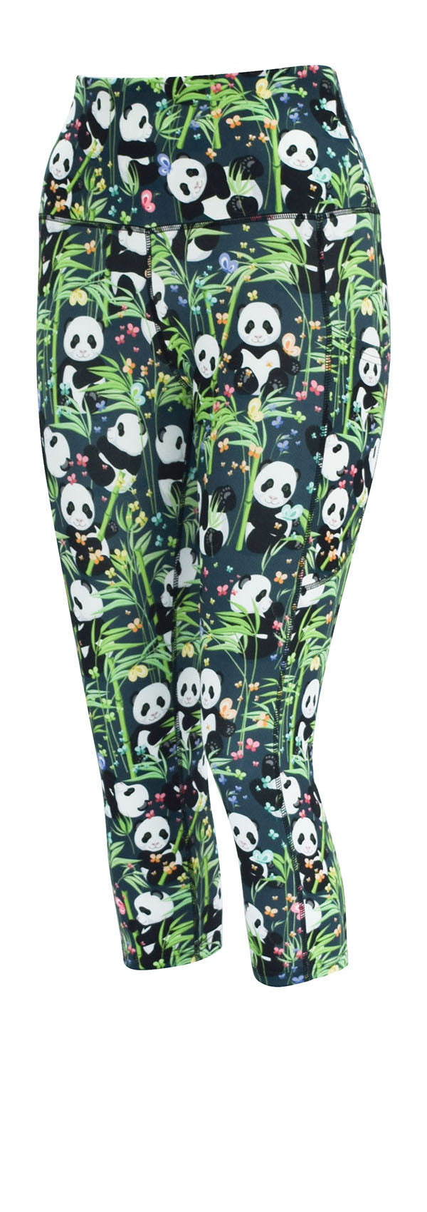 Panda On The Loose + Pockets-Adult Pocket Leggings