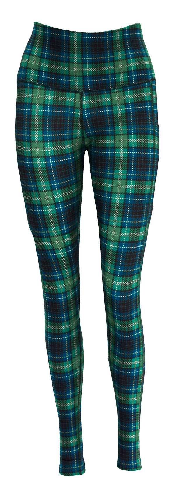 Highland Tartan + Pockets-Adult Pocket Leggings