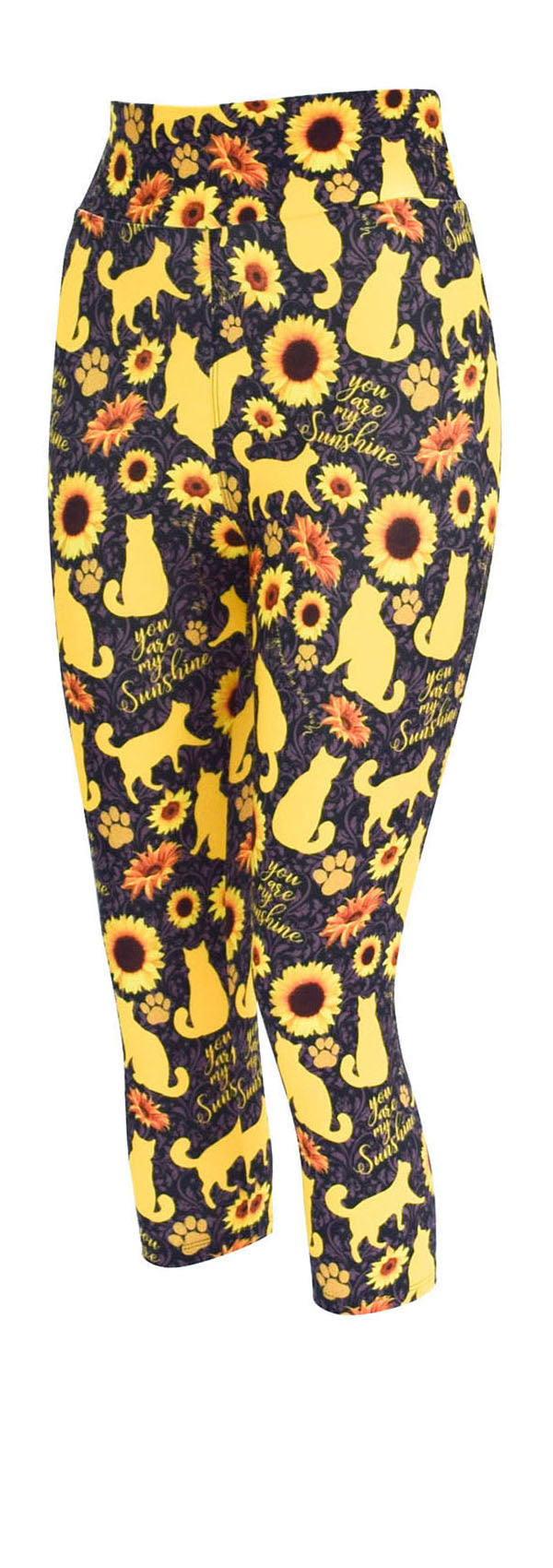 Sunflower Cats-Adult Leggings