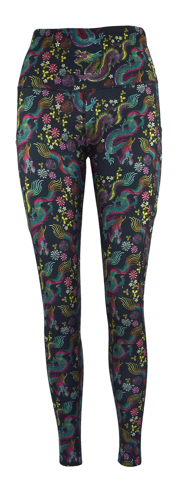 Dragon Fantasia + Pockets-Adult Pocket Leggings