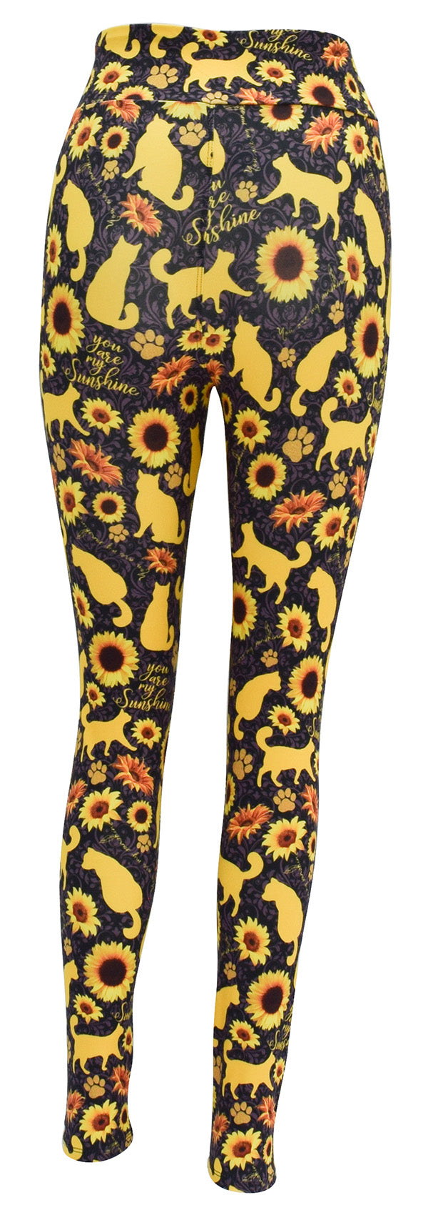 Sunflower Cats-Adult Leggings