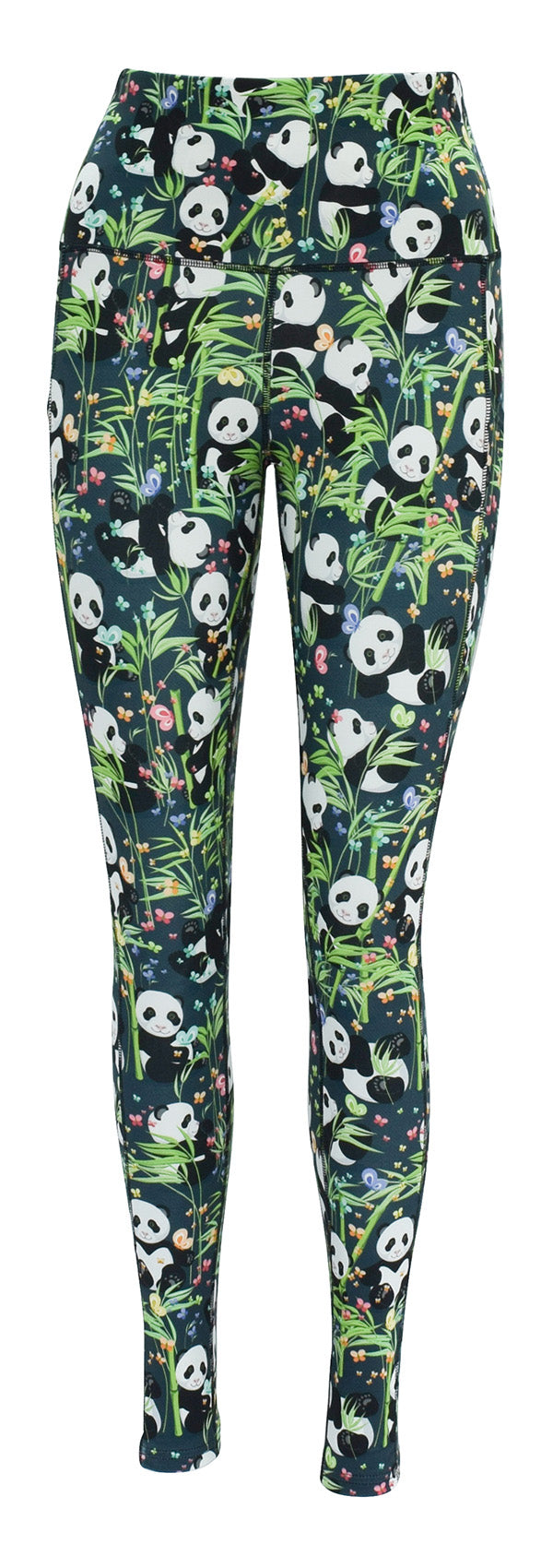 Panda On The Loose + Pockets-Adult Pocket Leggings