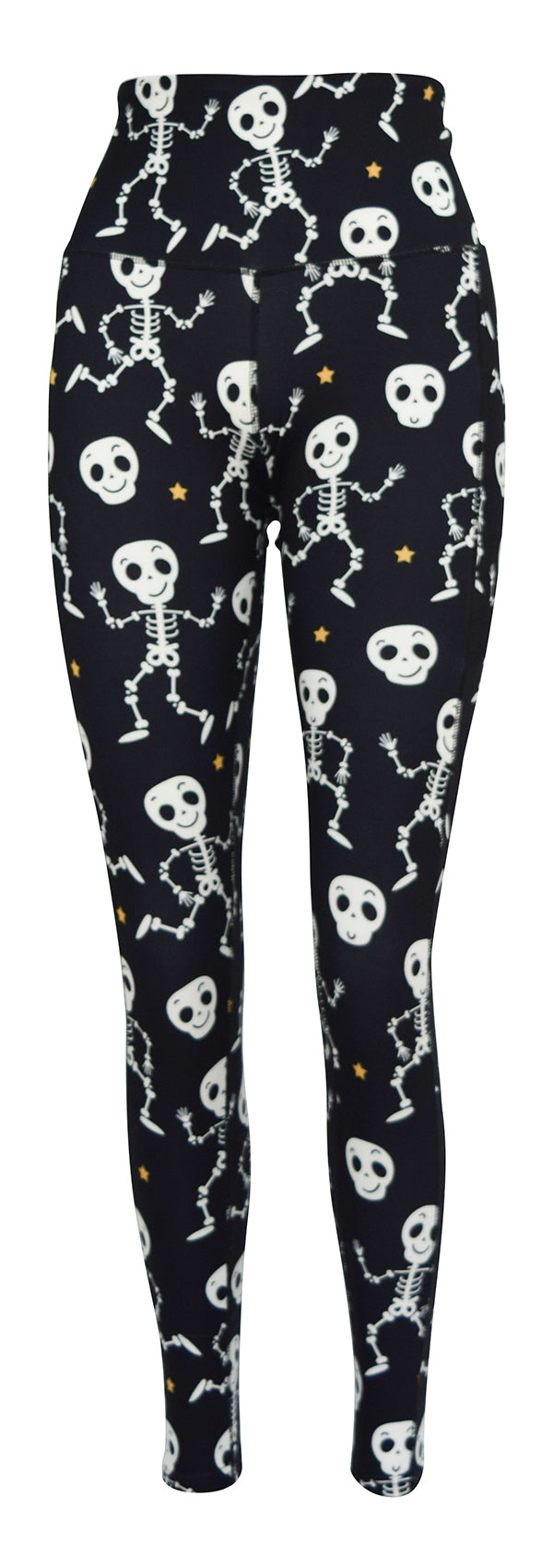 Mr Bones + Pockets-Adult Pocket Leggings