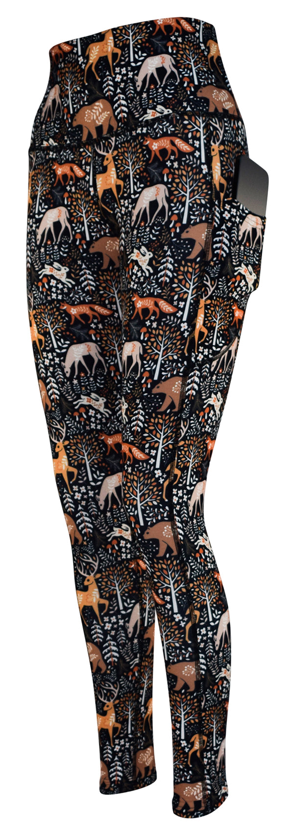 Forest Friends + Pockets-Adult Pocket Leggings