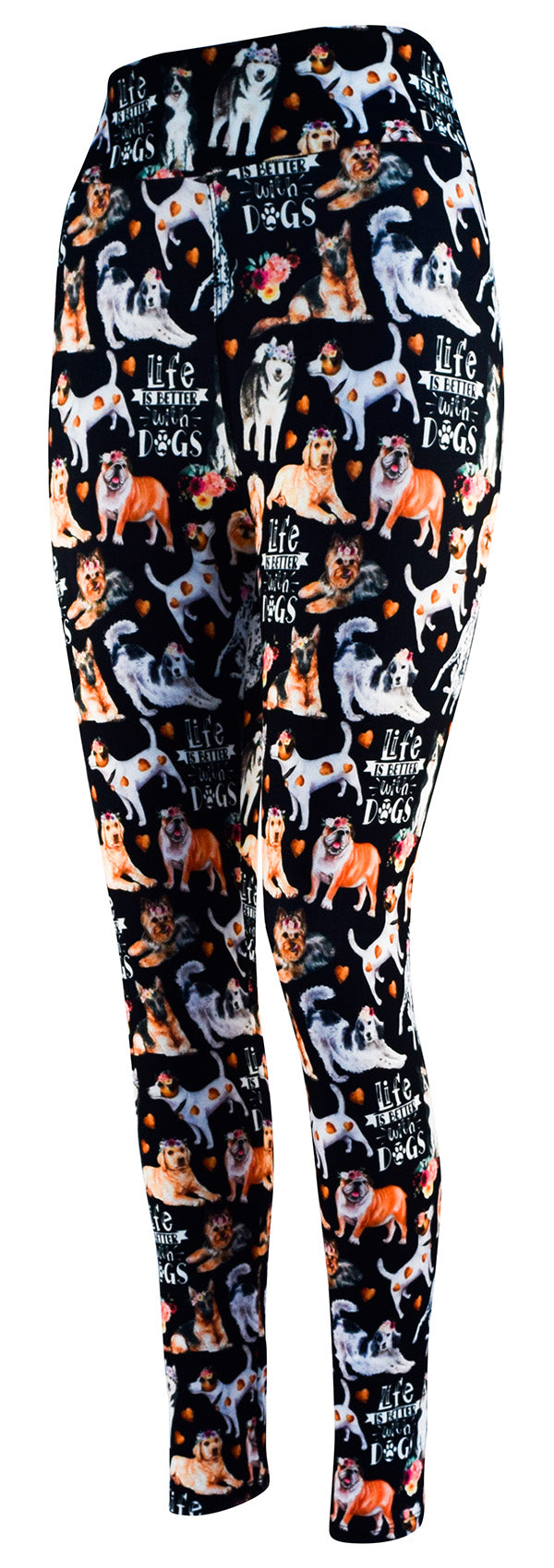 Life Is Better With Dogs-Adult Leggings
