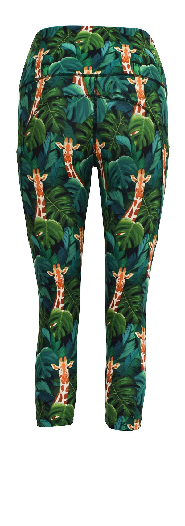 Jungle Giraffe + Pockets-Adult Pocket Leggings