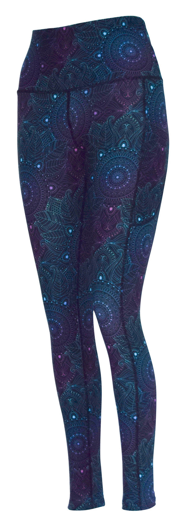 Midnight Mandala + Pockets-Adult Pocket Leggings