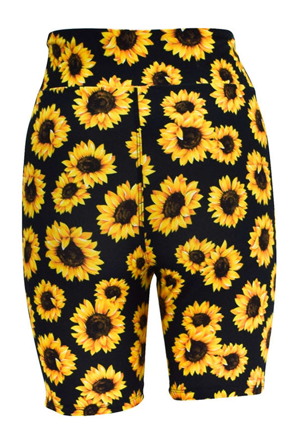 Sunflower Sunshine Shorts-Shorts