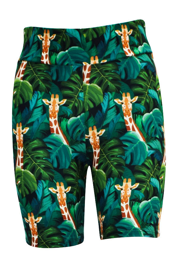 Jungle Giraffe Shorts-Shorts